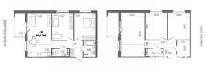 3-к квартира, строящийся дом, 64м2, 9/14 этаж
