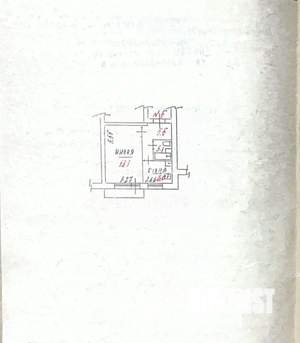 1-к квартира, вторичка, 33м2, 2/5 этаж