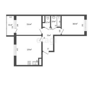 3-к квартира, вторичка, 52м2, 4/5 этаж