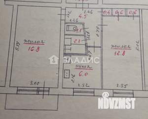 2-к квартира, вторичка, 45м2, 2/5 этаж