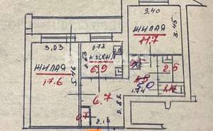 2-к квартира, вторичка, 53м2, 2/10 этаж