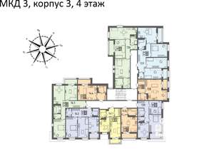 1-к квартира, вторичка, 42м2, 4/4 этаж