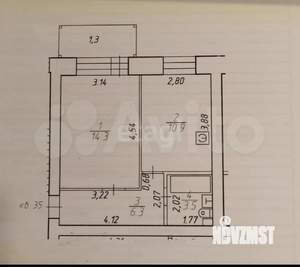 1-к квартира, вторичка, 35м2, 3/4 этаж
