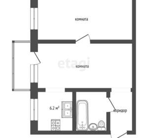 2-к квартира, вторичка, 46м2, 3/4 этаж