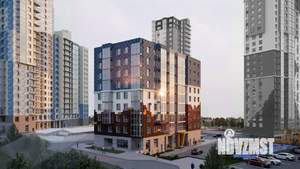 2-к квартира, строящийся дом, 43м2, 9/9 этаж