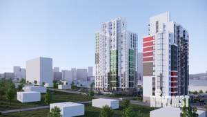 3-к квартира, строящийся дом, 55м2, 12/23 этаж
