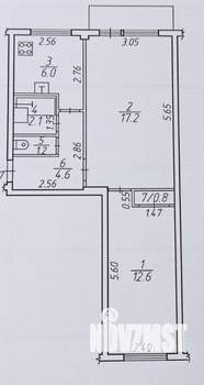 2-к квартира, вторичка, 45м2, 3/5 этаж