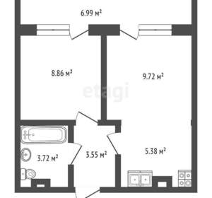 2-к квартира, вторичка, 32м2, 13/14 этаж