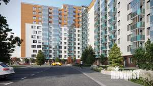 2-к квартира, строящийся дом, 54м2, 13/14 этаж