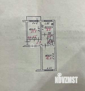 2-к квартира, вторичка, 47м2, 2/5 этаж