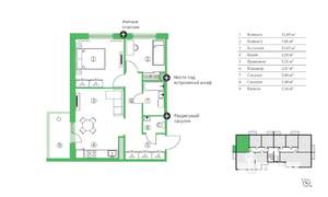 3-к квартира, вторичка, 60м2, 9/9 этаж