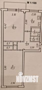 2-к квартира, вторичка, 48м2, 2/5 этаж