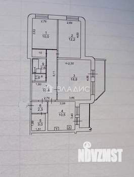 3-к квартира, вторичка, 73м2, 13/16 этаж