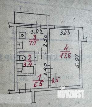 1-к квартира, вторичка, 37м2, 3/9 этаж