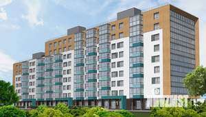 2-к квартира, строящийся дом, 45м2, 1/25 этаж