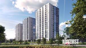 3-к квартира, строящийся дом, 46м2, 16/17 этаж
