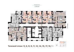 1-к квартира, вторичка, 40м2, 5/25 этаж