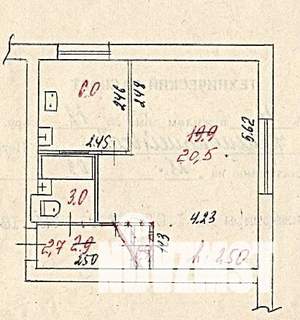 1-к квартира, вторичка, 32м2, 3/5 этаж