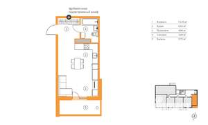 1-к квартира, вторичка, 36м2, 5/7 этаж