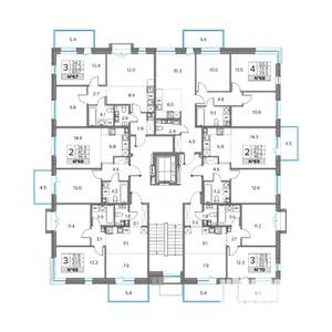 3-к квартира, вторичка, 61м2, 2/5 этаж