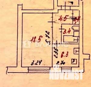 1-к квартира, вторичка, 33м2, 1/1 этаж