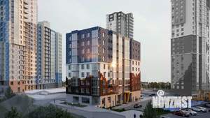 2-к квартира, строящийся дом, 39м2, 12/24 этаж