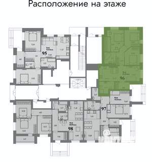 4-к квартира, вторичка, 80м2, 1/4 этаж