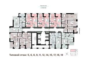 1-к квартира, вторичка, 40м2, 8/25 этаж