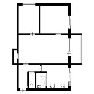 3-к квартира, вторичка, 49м2, 2/5 этаж