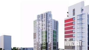 2-к квартира, строящийся дом, 50м2, 19/23 этаж