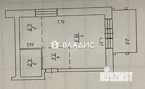 Студия квартира, вторичка, 34м2, 1/3 этаж