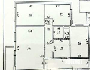3-к квартира, вторичка, 88м2, 1/5 этаж