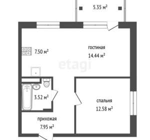 2-к квартира, вторичка, 51м2, 5/5 этаж