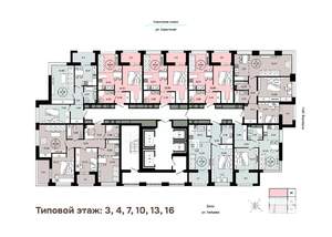 1-к квартира, вторичка, 40м2, 7/25 этаж