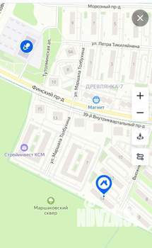 2-к квартира, вторичка, 39м2, 3/6 этаж