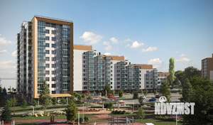 2-к квартира, строящийся дом, 43м2, 5/21 этаж