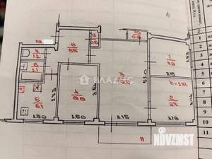 4-к квартира, вторичка, 61м2, 2/5 этаж