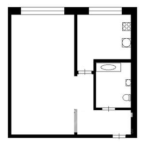 1-к квартира, вторичка, 34м2, 5/5 этаж