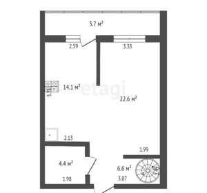 3-к квартира, вторичка, 104м2, 5/5 этаж