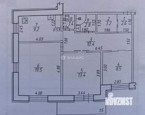 3-к квартира, вторичка, 76м2, 10/16 этаж