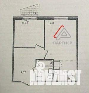 2-к квартира, вторичка, 45м2, 12/25 этаж