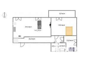 3-к квартира, вторичка, 67м2, 7/11 этаж