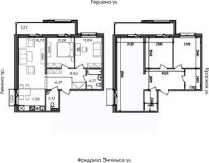 3-к квартира, строящийся дом, 76м2, 6/8 этаж