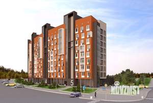 2-к квартира, строящийся дом, 63м2, 8/10 этаж