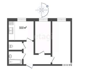 2-к квартира, вторичка, 44м2, 3/5 этаж