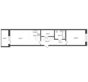 2-к квартира, вторичка, 50м2, 7/7 этаж