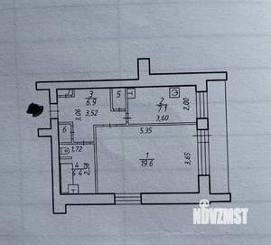 1-к квартира, вторичка, 47м2, 3/5 этаж