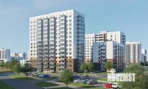 2-к квартира, строящийся дом, 52м2, 8/9 этаж