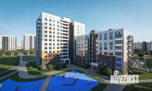 2-к квартира, строящийся дом, 43м2, 8/9 этаж