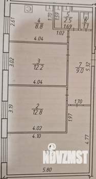 3-к квартира, вторичка, 66м2, 3/3 этаж